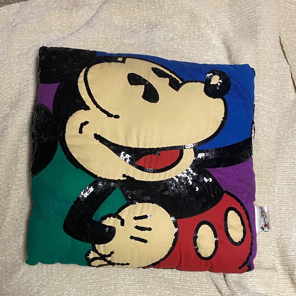 Vintage Walt Disney World Mickey Pillow